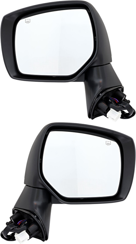 For 2014-2018 Subaru Forester Impreza Power Heated Textured Black Side Door Mirror Pair