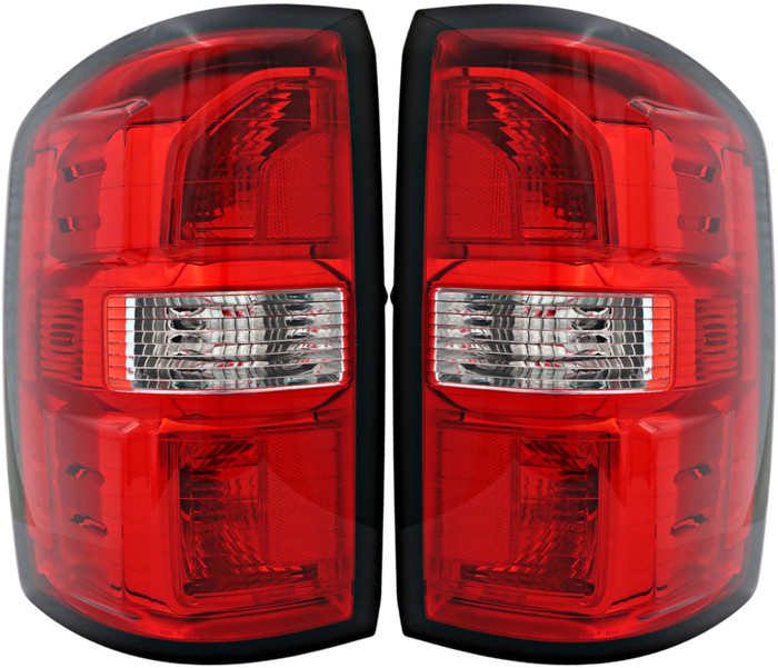 For 2014-2015 GMC Sierra 1500 Driver Left and Passenger Right Side Tail Light