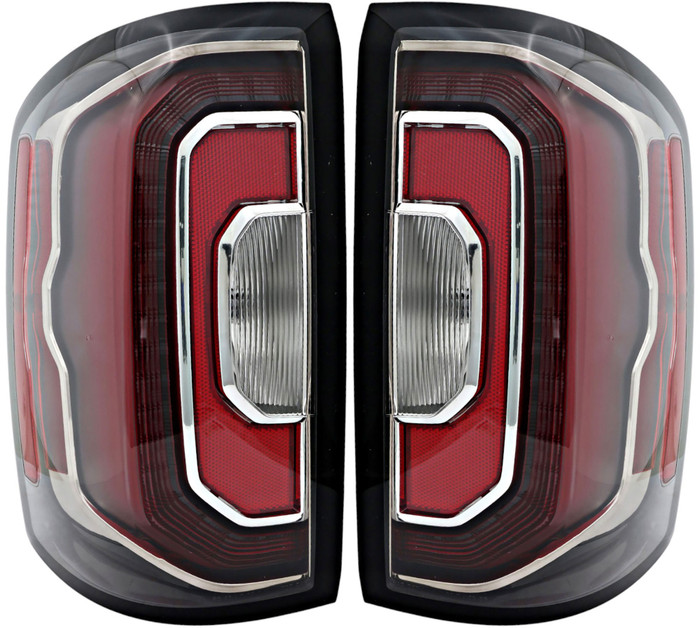 For 2016-2018 Chevrolet Silverado GMC Sierra 1500 Driver Left and Passenger Right Side Tail Light