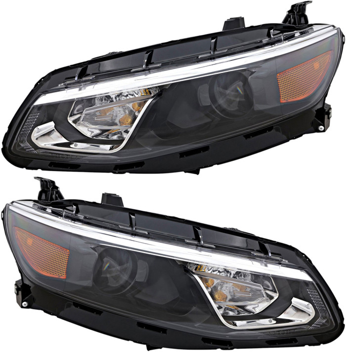For 2016-2018 Chevrolet Malibu Headlights Driver Left And Passenger Right Side Halogen