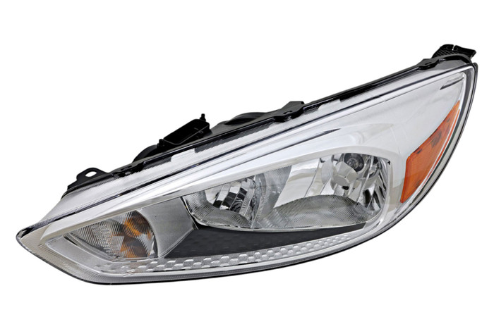 For 2015-2018 Ford Focus Headlight Driver Left Side Chrome Trim