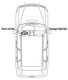 2005 Mercedes-Benz C230 Headlight Set Halogen Black Housing Pair Driver and Passenger Side