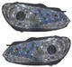 2010 Volkswagen Golf Headlight Set Halogen Chrome Housing Pair Driver and Passenger Side 2010 Volkswagen Golf Headlight Set Halogen Chrome Housing Pair Driver and Passenger Side