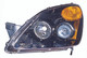 2004 Honda CR-V Headlight Set Halogen Black Housing Pair Driver and Passenger Side