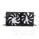 2002 Oldsmobile Silhouette Dual Radiator and Condenser Fan Assembly