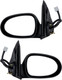 2003 Nissan Sentra Side Door View Mirror Power Operated Heated Non-Folding Pair Set Left Driver and Passenger Right Side