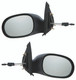 2005 Dodge Neon Side Door View Mirror Manual Remote Non-Heated Non-Folding Pair Set Left Driver and Passenger Right Side
