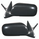 1996 Nissan Sentra Side Door View Mirror Power Operated Non-Heated Non-Folding Pair Set Left Driver and Passenger Right Side