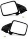 1993 Nissan Pathfinder Side Door View Mirror Manual Non-Heated Folding Pair Set Left Driver and Passenger Right Side