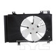 2011 Mazda 2 Dual Radiator and Condenser Fan Assembly
