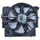 2010 BMW 335d Dual Radiator and Condenser Fan Assembly