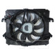2013 Ram 1500 Dual Radiator and Condenser Fan Assembly 3.6L 6 Cylinder