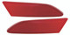 2015 Ford Focus Sedan 4 Door Bumper Reflector Rear Pair Set Left Driver and Passenger Right Side