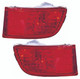 2005 Toyota 4Runner Bumper Reflector Rear Pair Set Left Driver and Passenger Right Side