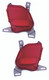 2014 Toyota Highlander Bumper Reflector Rear Pair Set Left Driver and Passenger Right Side