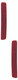 2016 Toyota Prius V Bumper Reflector Rear Pair Set Left Driver and Passenger Right Side