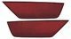 2018 Ford Escape Bumper Reflector Rear Pair Set Left Driver and Passenger Right Side