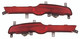 2014 Kia Sportage Bumper Reflector Rear Pair Set Left Driver and Passenger Right Side