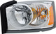 2005 Dodge Dakota Headlight Driver Left Side Halogen Chrome Trim