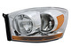 2006 Dodge Ram 1500 Headlight Driver Left Side Halogen Chrome Trim