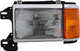 1987-1991 Ford F350 Headlight Driver Left Side Halogen With Chrome & Black Trim
