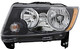 2013-2017 Jeep Compass Headlight Driver Left Side Halogen Black Trim