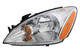 2004-2007 Mitsubishi Lancer Headlight Driver Left Side Halogen Chrome Trim