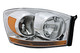 2006 Dodge Ram 3500 Headlight Passenger Right Side Halogen Chrome Trim