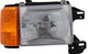 1987-1991 Ford Bronco Headlight Passenger Right Side Halogen Without Chrome & Black Trim