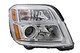 2016-2017 GMC Terrain Headlight Passenger Right Side Halogen Chrome Trim