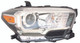 2018 Toyota Tacoma Headlight Passenger Right Side Halogen
