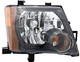 2008-2015 Nissan Xterra S/X Headlight Passenger Right Side Halogen Black Trim