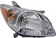 2005-2008 Pontiac Vibe Headlight Passenger Right Side Halogen Chrome Trim