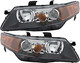 2004-2005 Acura TSX Headlights Driver Left and Passenger Right Side HID/Xenon