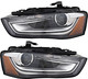 2013-2016 Audi A4 Headlights Driver Left and Passenger Right Side HID/Xenon