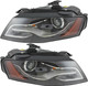 2010-2011 Audi A4 Headlights Driver Left and Passenger Right Side HID/Xenon