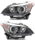 2004-2007 BMW 5 Series Headlights Driver Left and Passenger Right Side HID/Xenon