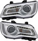 2015-2017 Chrysler 300 Headlights Driver Left and Passenger Right Side Halogen Chrome Trim 2015-2017 Chrysler 300 Headlights Driver Left and Passenger Right Side Halogen Chrome Trim