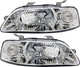 2004-2006 Chevrolet Aveo Headlights Driver Left and Passenger Right Side Halogen