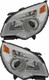 2010-2015 Chevrolet Equinox Headlights Driver Left and Passenger Right Side Halogen