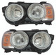 2014-2015 Chevrolet Sonic Sedan Headlights Driver Left and Passenger Right Side Halogen