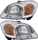 2007-2009 Pontiac G5 Headlights Driver Left and Passenger Right Side Halogen