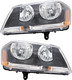 2008-2013 Dodge Avenger Headlights Driver Left and Passenger Right Side Halogen