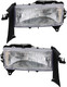 1997-2003 Dodge Durango Headlights Driver Left and Passenger Right Side Halogen CH2518107,CH2519107