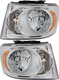 2007-2009 Dodge Durango Headlights Driver Left and Passenger Right Side Halogen