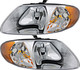 2001-2004 Chrysler Voyager Headlights Driver Left and Passenger Right Side Halogen