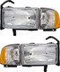 1994-2002 Dodge Ram 1500 Headlights Driver Left and Passenger Right Side Halogen CH2502101,CH2503101