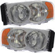 2002-2004 Dodge Ram 1500 Headlights Driver Left and Passenger Right Side Halogen