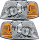 2003-2006 Ford Expedition Headlights Driver Left and Passenger Right Side Halogen