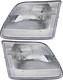 1997-2002 Ford Expedition Headlights Driver Left and Passenger Right Side Halogen
